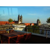 Магдебург из окна ресторана 